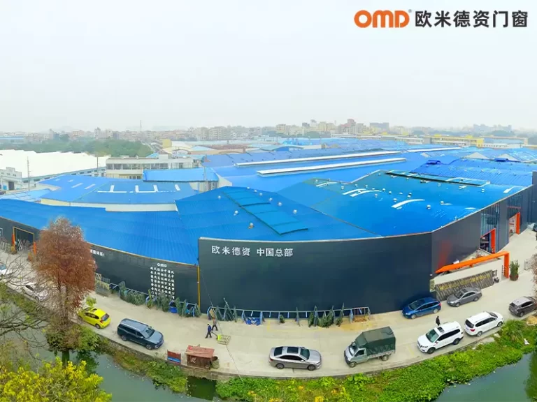 Advanced aluminum door manufacturing facility featuring seamless welding and precision engineering