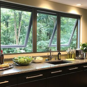 Awning windows installation in kitchen