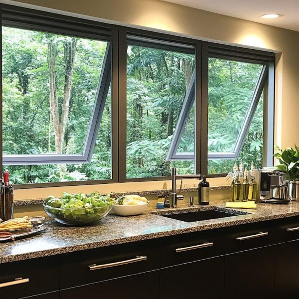 Awning windows installation in kitchen